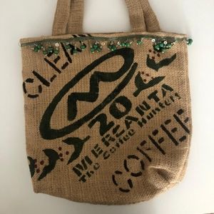Sustainable ALMA7 Upcycle Burlap Coffee Tas